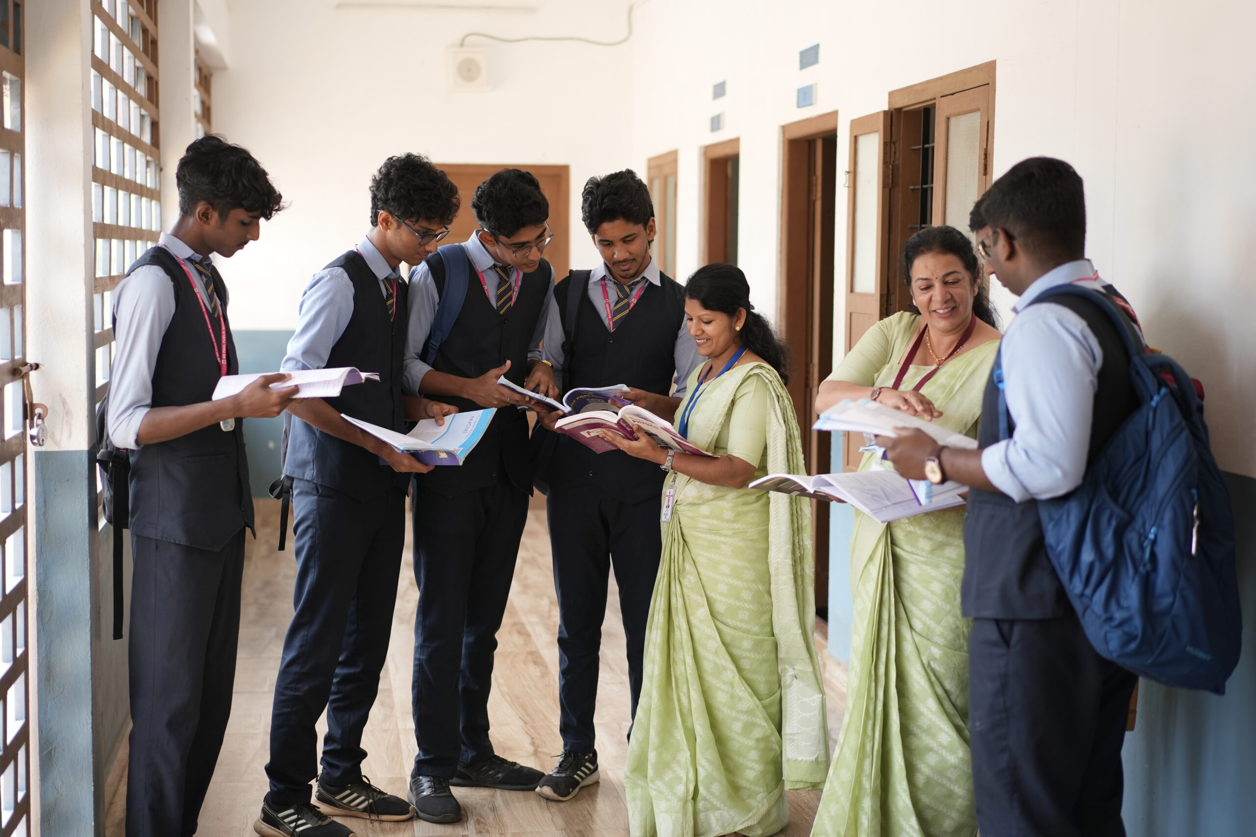 Students and teachers at De Paul